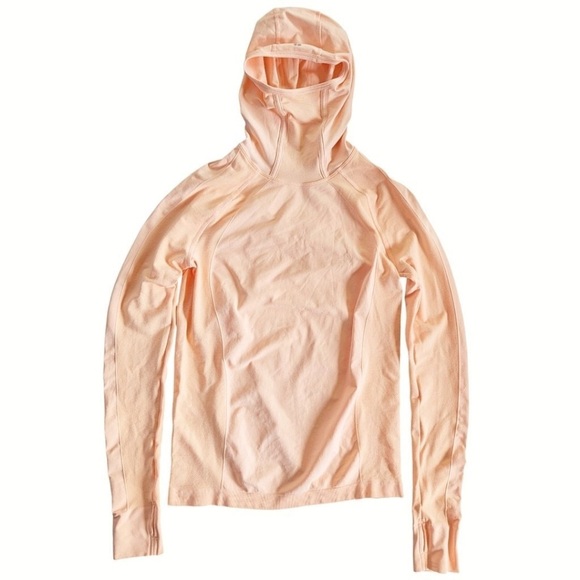 NWOT Sweaty Betty Athlete Hooded Long Sleeve Running Top In Sunset Pink - Medium - Picture 10 of 16